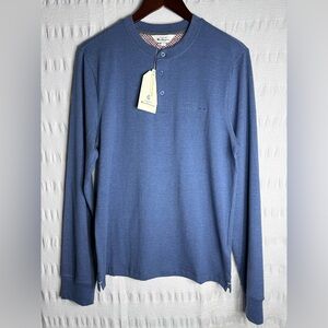 Ben Sherman Men's Long-Sleeve Henley in Slate Blue
Size S